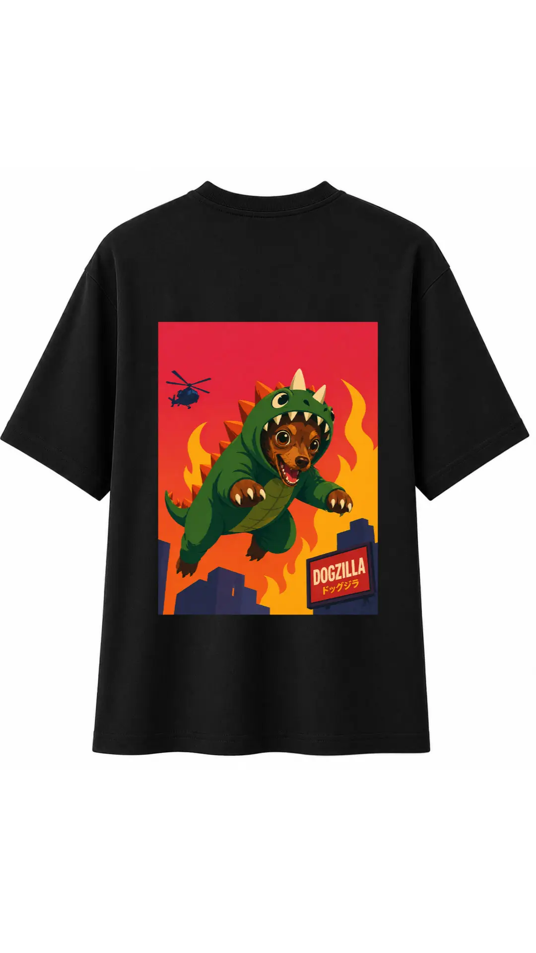Dogzilla - Siyah T-Shirt