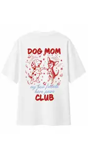 Dog Mom - Ekru T-Shirt 1