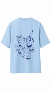 Dog Dad - Açık Mavi T-Shirt 1