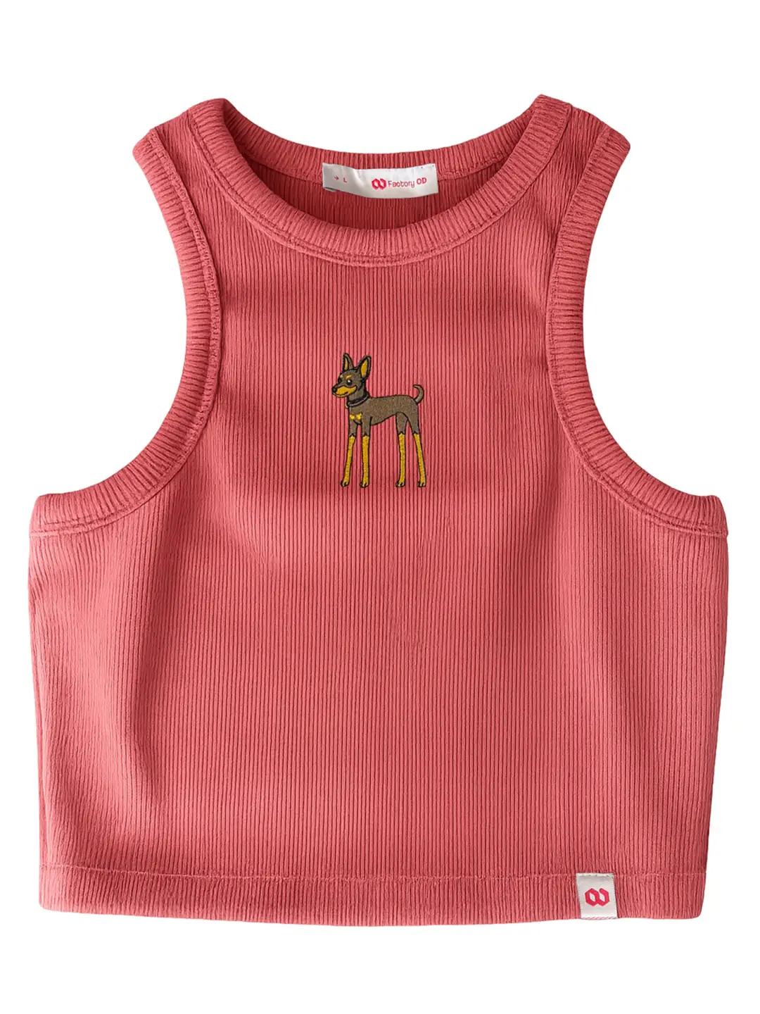 Goofie - Gül Kurusu Nakış Crop